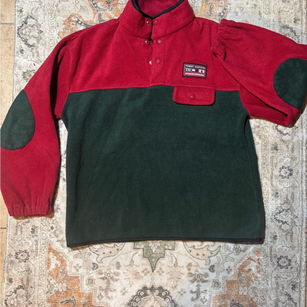 Tommy Hilfiger Red Fleece Jacket
